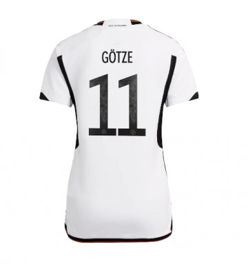 Tyskland Mario Gotze #11 Replika Hjemmebanetrøje Dame VM 2022 Kortærmet